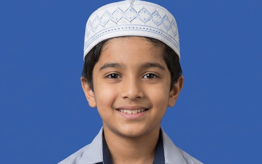 A student in a live 1-on-1 online Quran lesson